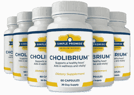 Cholibrium supplement bottles – natural cholesterol and heart support